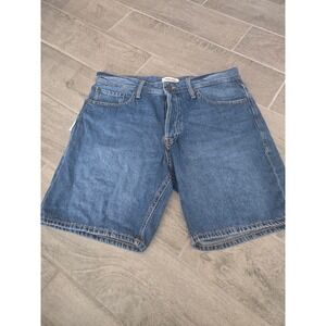 JACK & JONES Chris Loose Fit Denim Shorts Mens Size M/L Blue Jeans Casual Summer